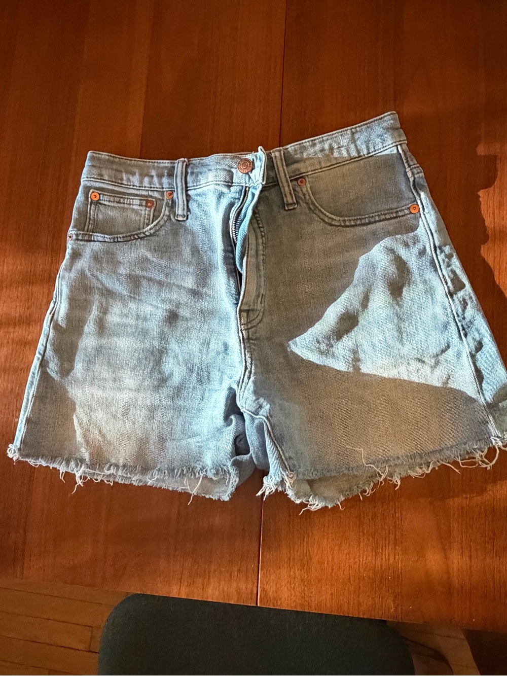 Madewell Light Blue Denim Cutoff Shorts